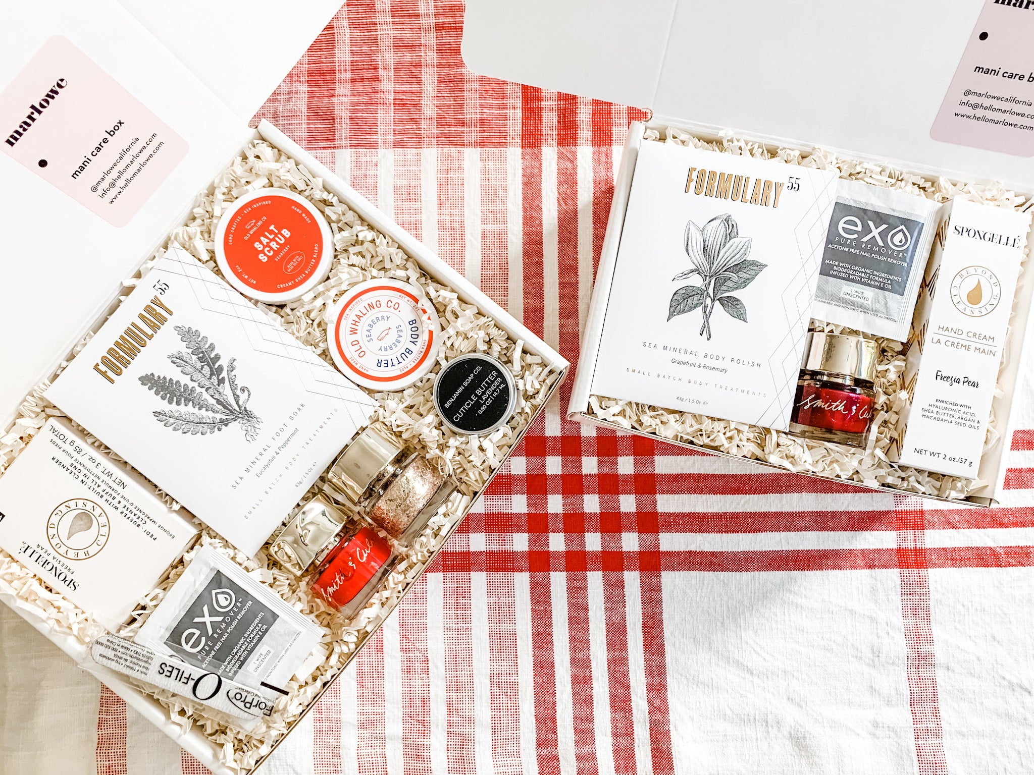 Holiday gift boxes from Marlowe